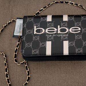 BEBE PAISLEY FLAP CROSSBODY